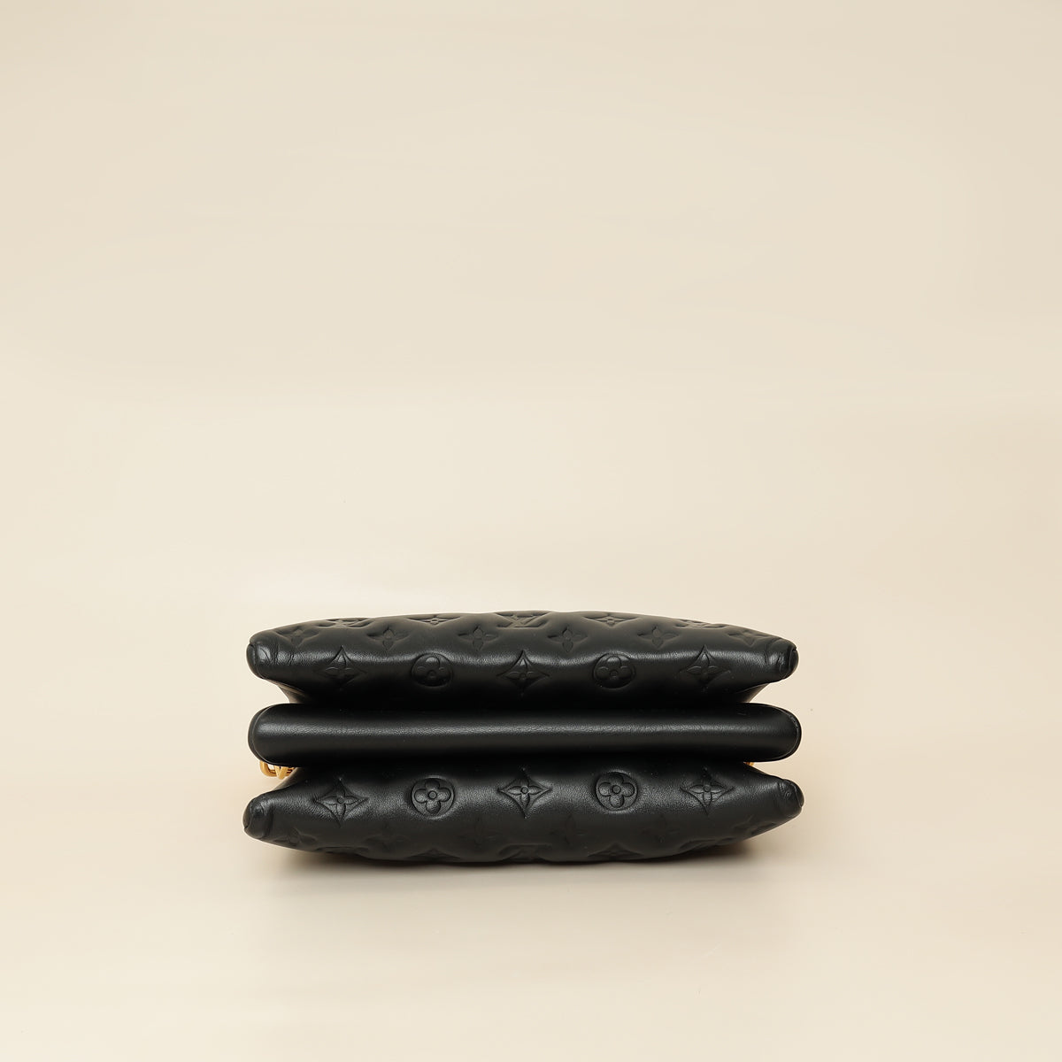 Louis Vuitton Black Monogram Embossed Coussin PM Bag