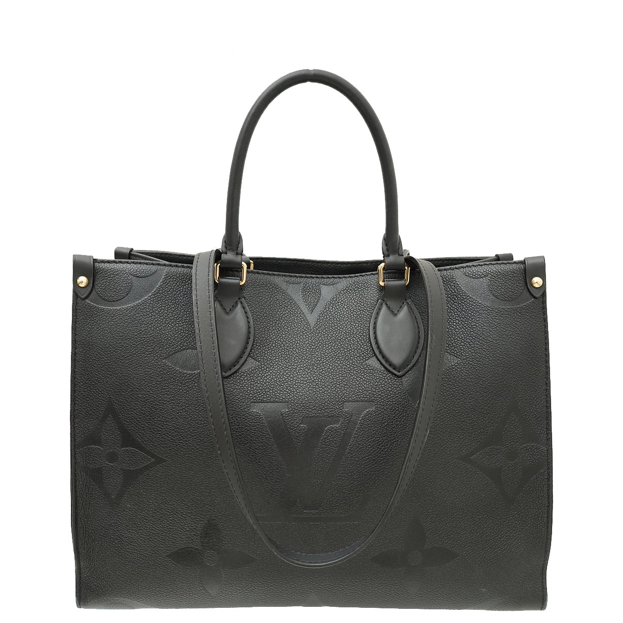 Louis Vuitton Black Monogram Empreinte Onthego MM Bag