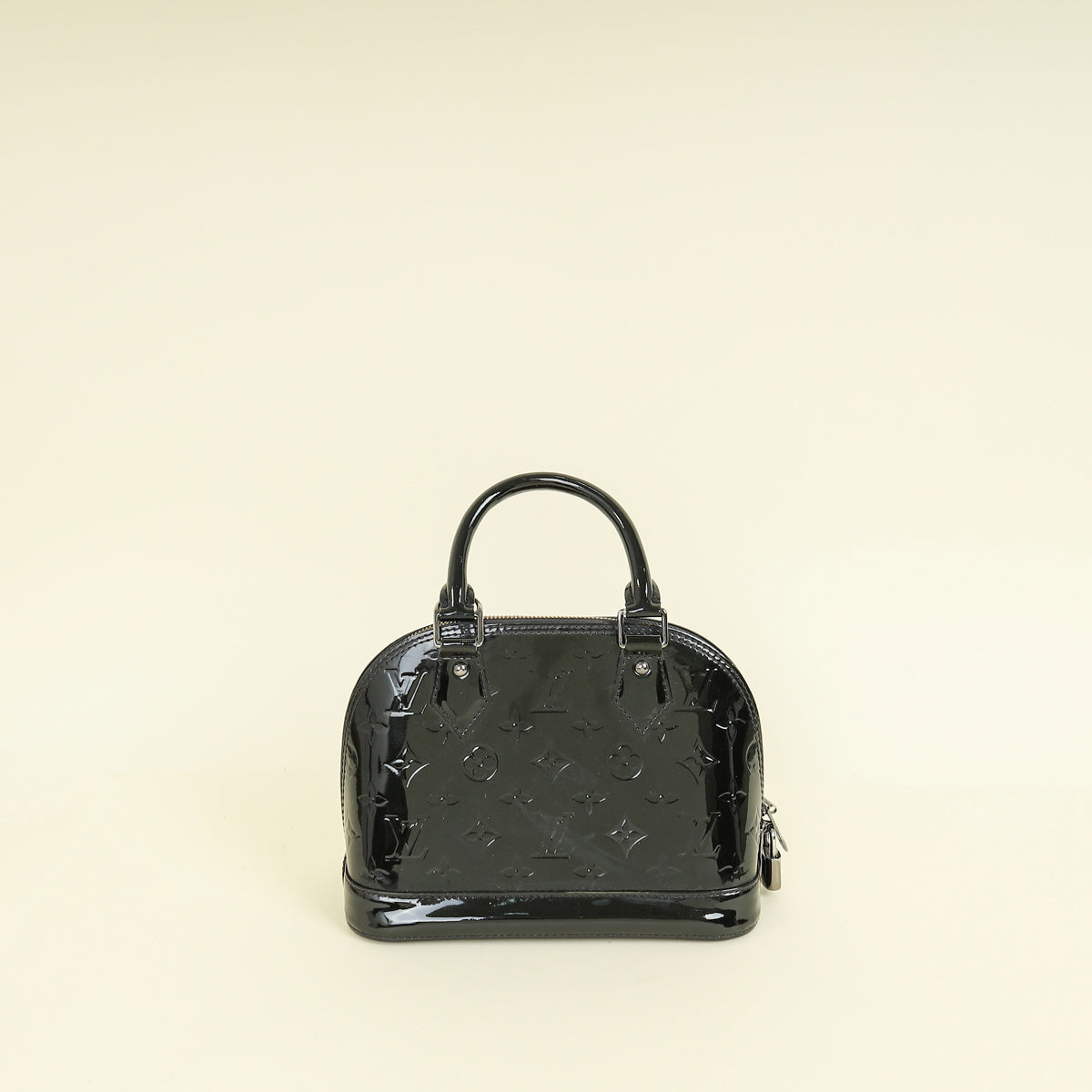 Louis Vuitton Black Monogram Vernis Alma BB Bag