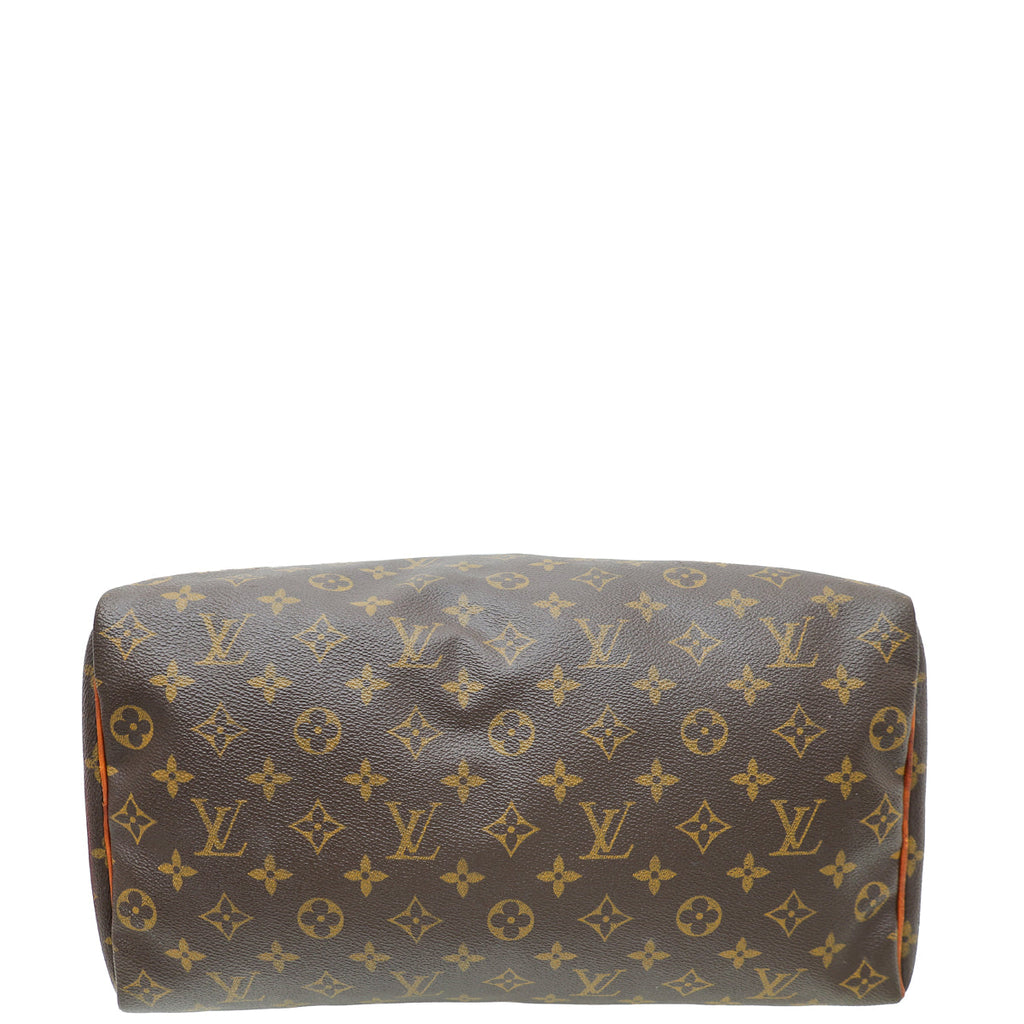 Louis Vuitton Brown Monogram Speedy 35 Bag