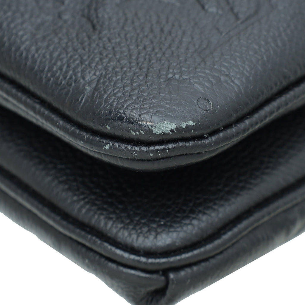 Louis Vuitton Black Monogram Empreinte Twinset Bag