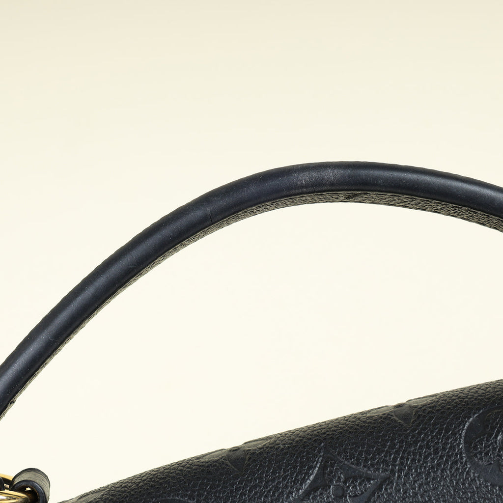 Louis Vuitton Black Monogram Empreinte Georges BB Bag