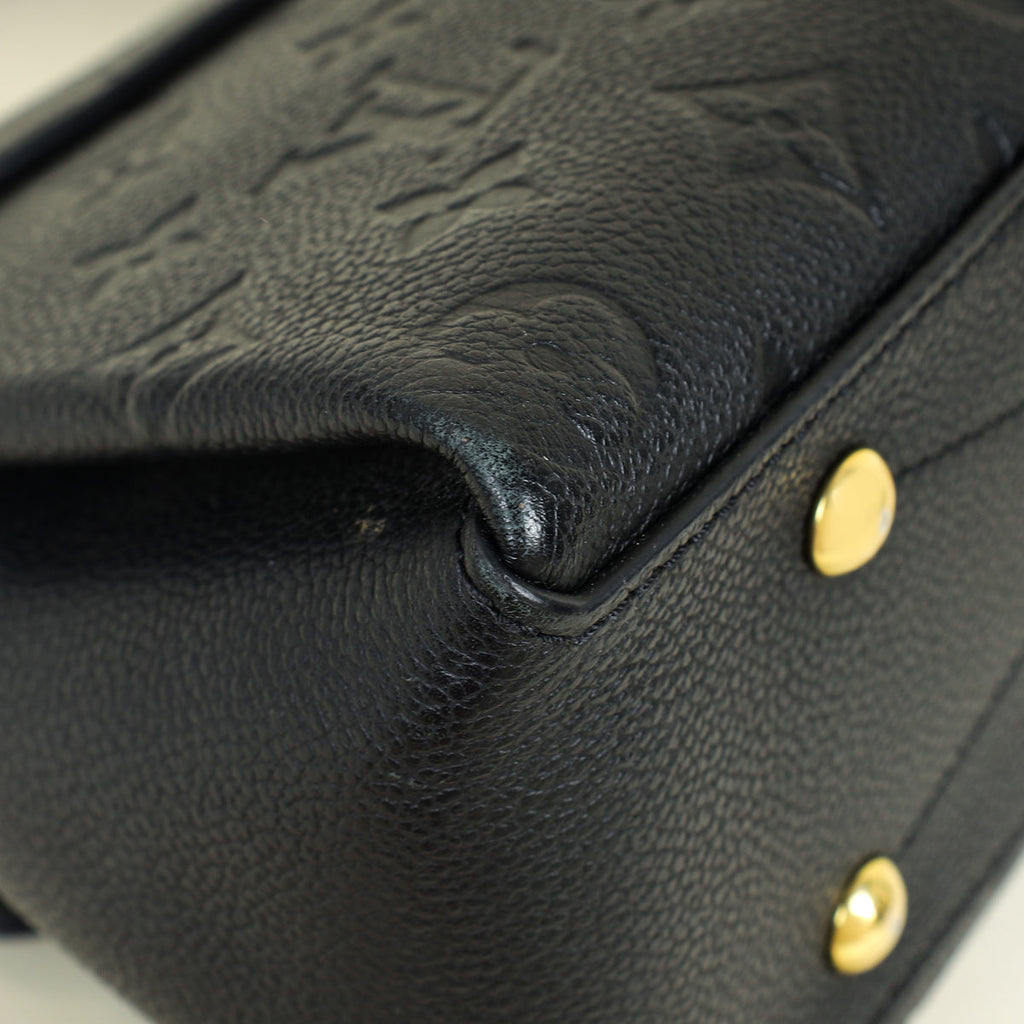 Louis Vuitton Black Monogram Empreinte Georges BB Bag