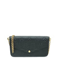 Louis Vuitton Black Monogram Empreinte Pochette Felicie