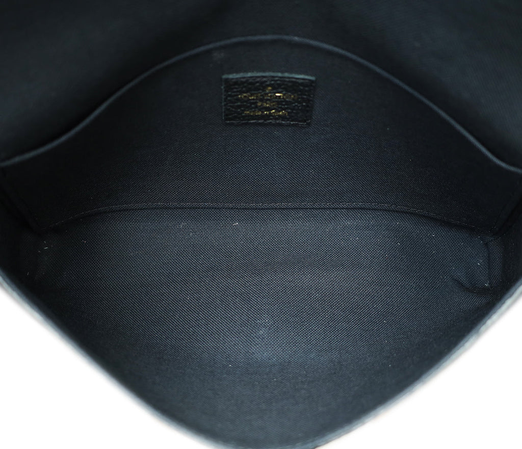 Louis Vuitton Black Monogram Empreinte Pochette Felicie