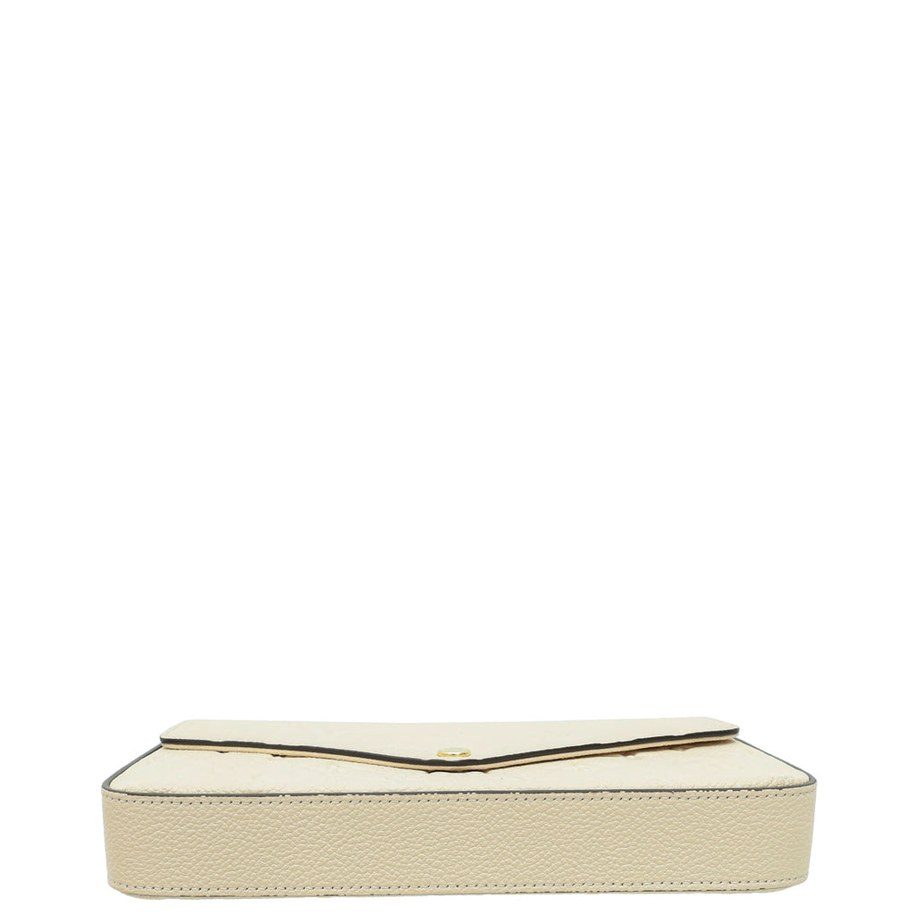 Louis Vuitton Creme Monogram Empreinte Félicie Pochette