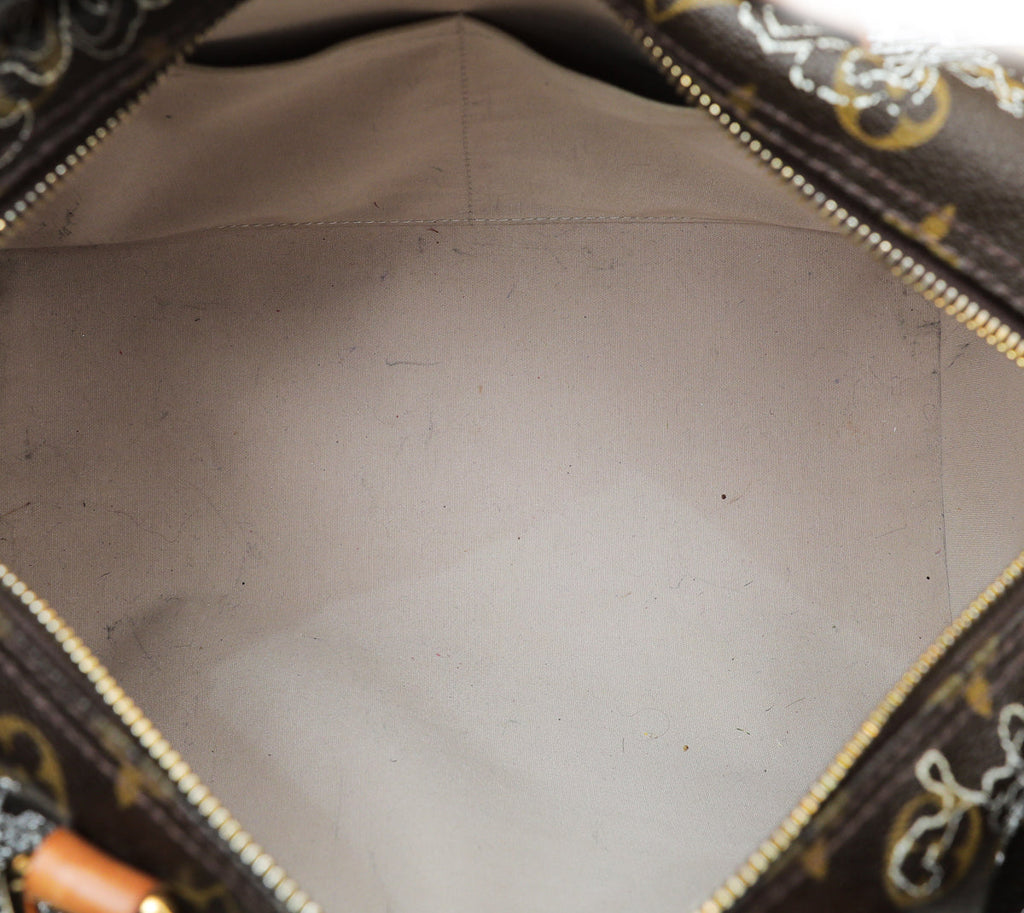 Louis Vuitton Monogram Speedy Dentelle 30 Bag