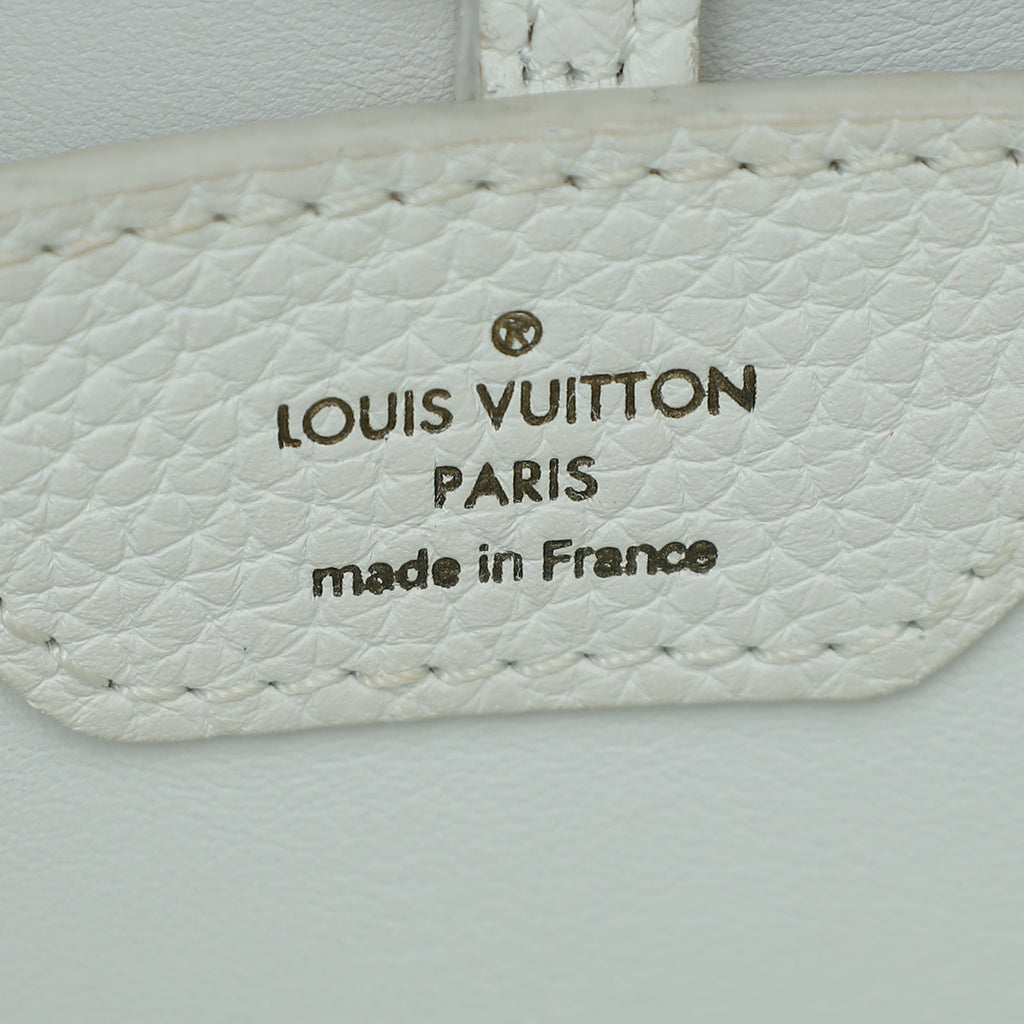 Louis Vuitton White Capucines BB Lucky Ribbons Bag