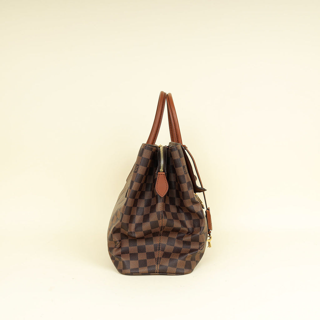 Louis Vuitton Ebene Damier Ascot Bag w/ Initial S