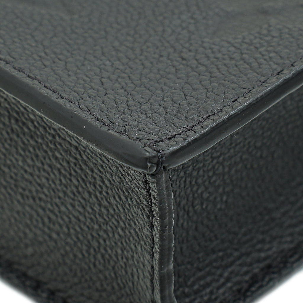 Louis Vuitton Noir Monogram Empreinte Petit Sac Plat Bag