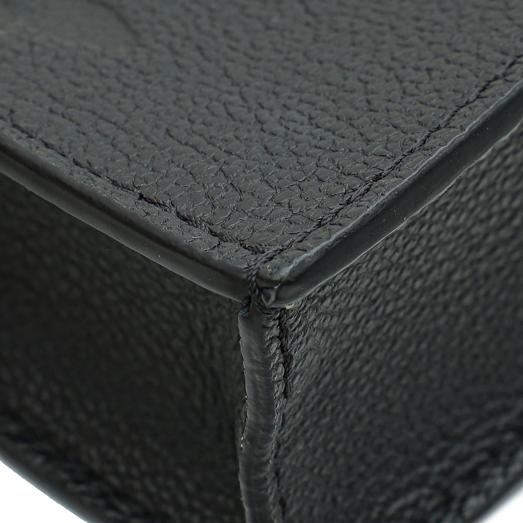 Louis Vuitton Noir Monogram Empreinte Petit Sac Plat Bag