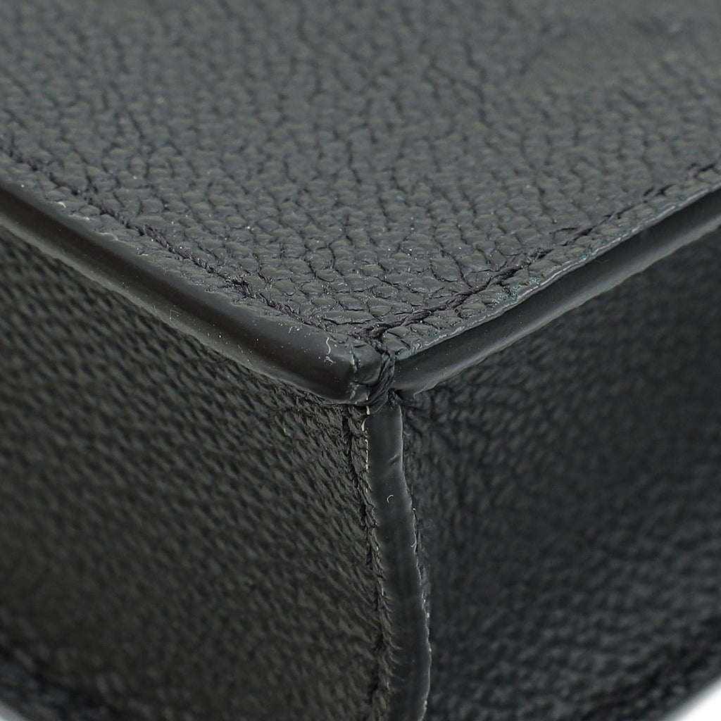 Louis Vuitton Noir Monogram Empreinte Petit Sac Plat Bag