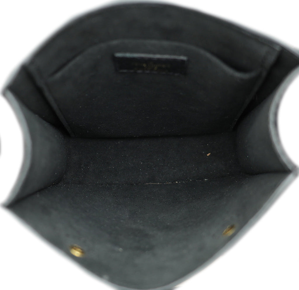 Louis Vuitton Noir Monogram Empreinte Petit Sac Plat Bag