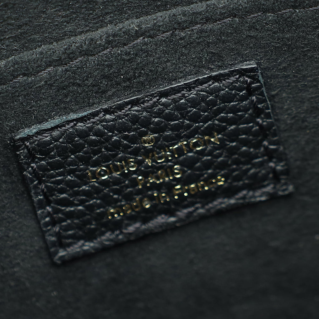 Louis Vuitton Noir Monogram Empreinte Petit Sac Plat Bag