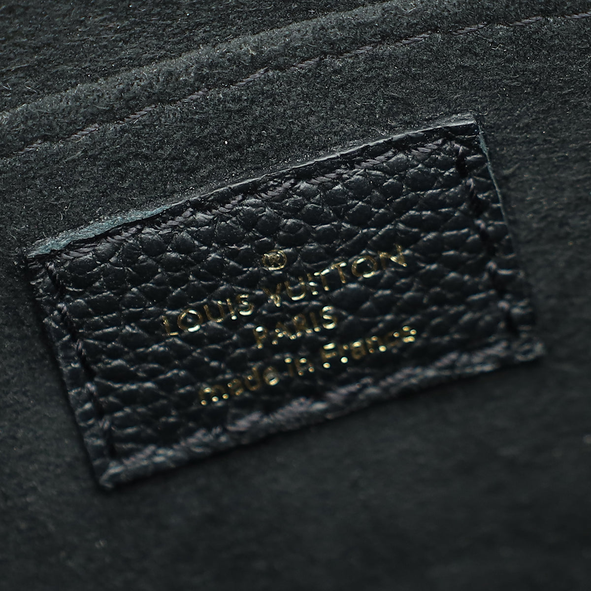 Louis Vuitton Noir Monogram Empreinte Petit Sac Plat Bag