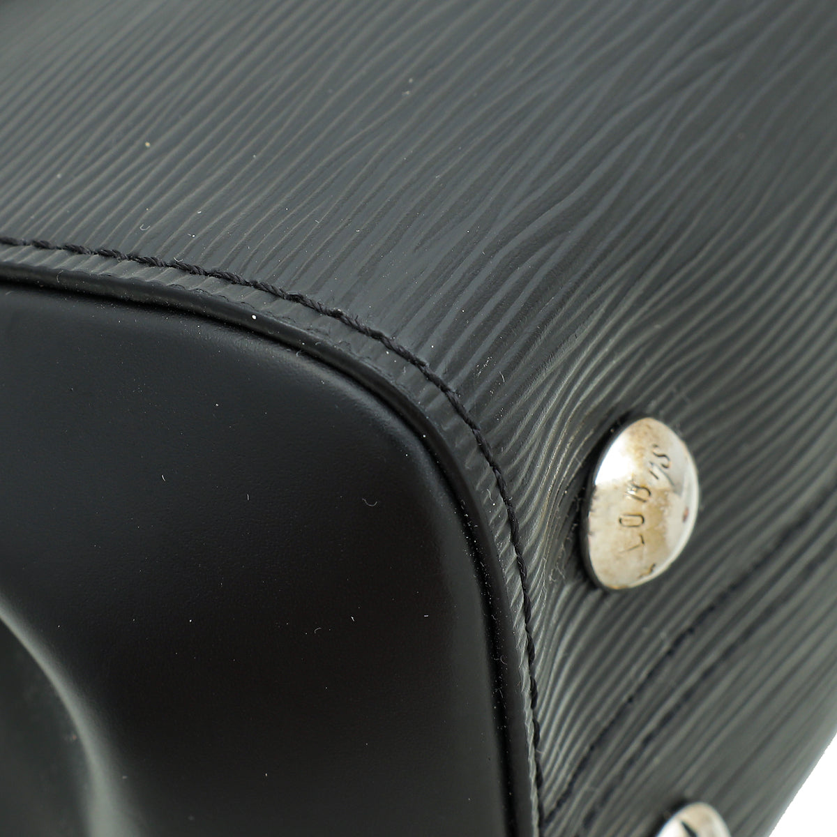 Louis Vuitton Black Cluny BB Bag w/ Initial R