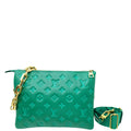 Louis Vuitton Vert Green Monogram Embossed Puffy Coussin PM Bag
