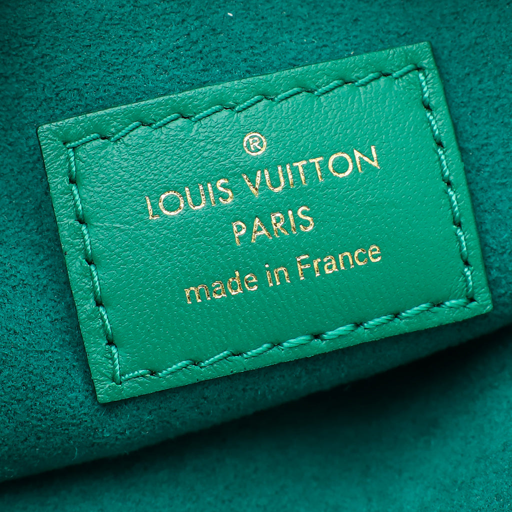 Louis Vuitton Vert Green Monogram Embossed Puffy Coussin PM Bag