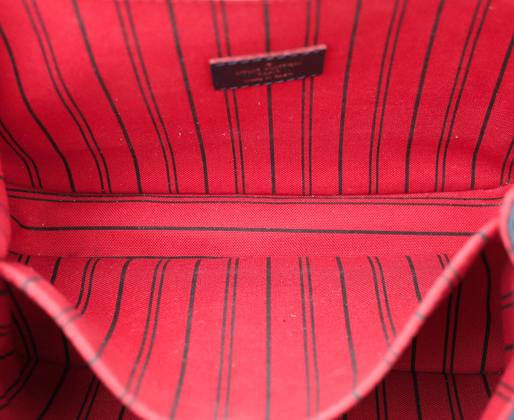 Louis Vuitton Marine Rouge Monogram Empreinte Pochette Metis Bag