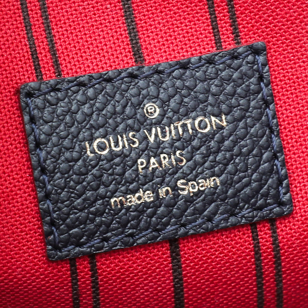 Louis Vuitton Marine Rouge Monogram Empreinte Pochette Metis Bag