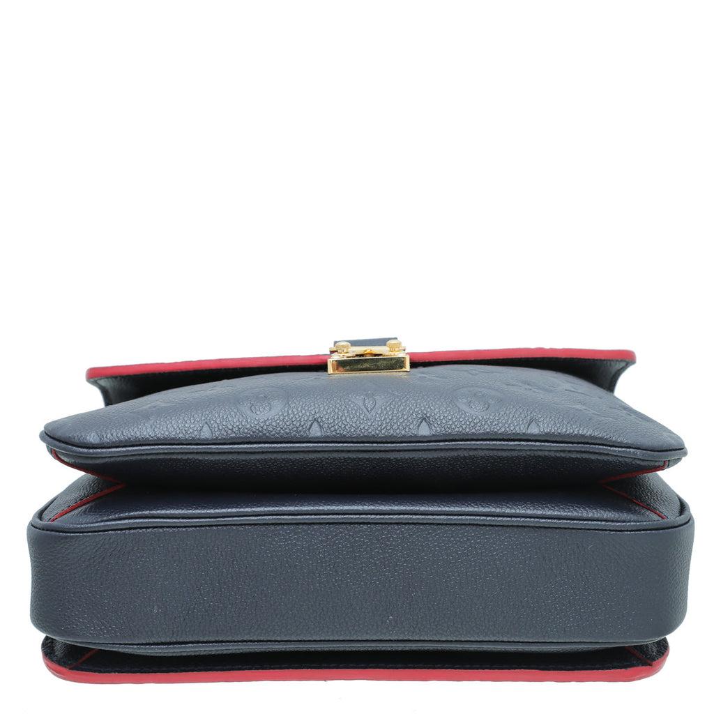 Louis Vuitton Marine Rouge Monogram Empreinte Pochette Metis Bag