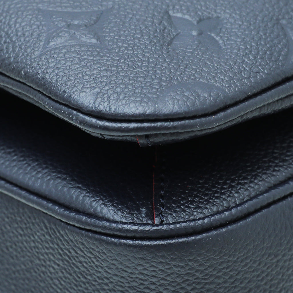 Louis Vuitton Marine Rouge Monogram Empreinte Pochette Metis Bag