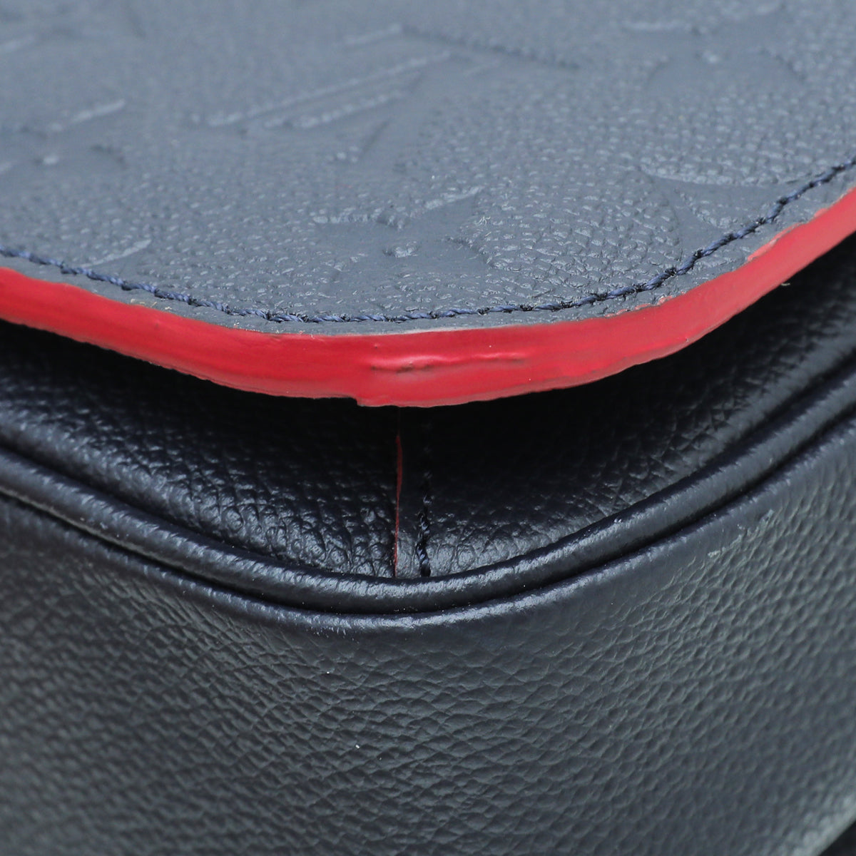 Louis Vuitton Marine Rouge Monogram Empreinte Pochette Metis Bag