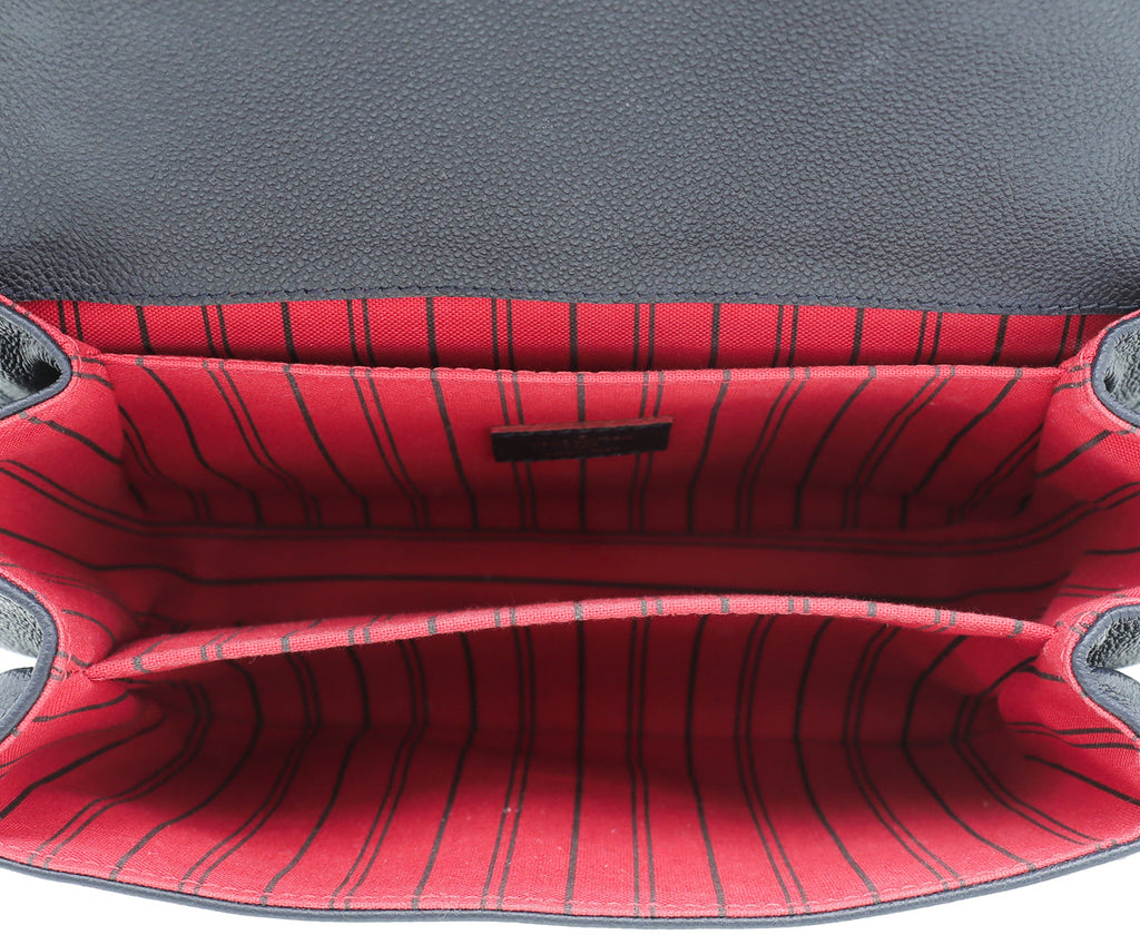 Louis Vuitton Marine Rouge Monogram Empreinte Pochette Metis Bag