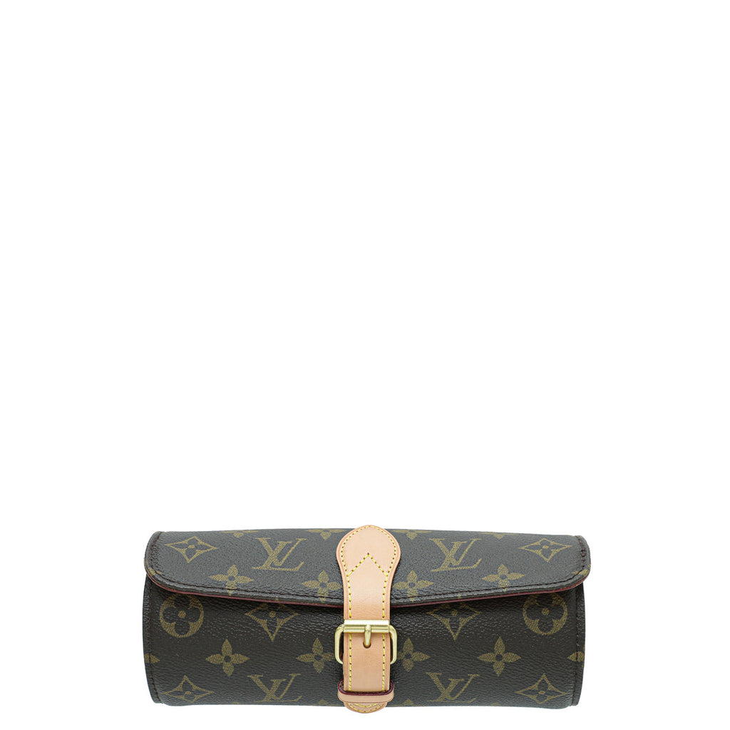 Louis Vuitton Brown Monogram 3 Watch Case