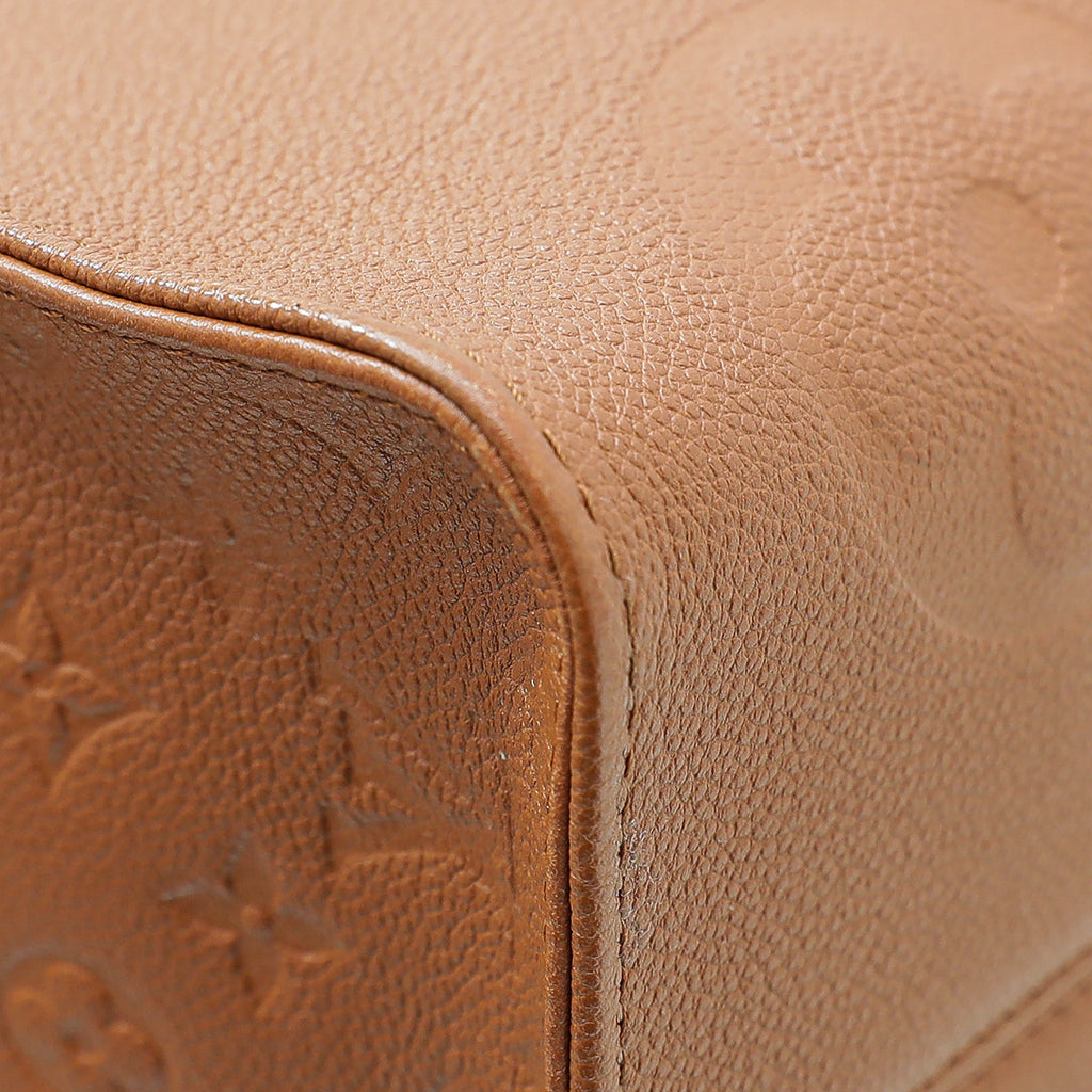 Louis Vuitton Cognac Monogram Giant Empreinte Onthego GM Bag