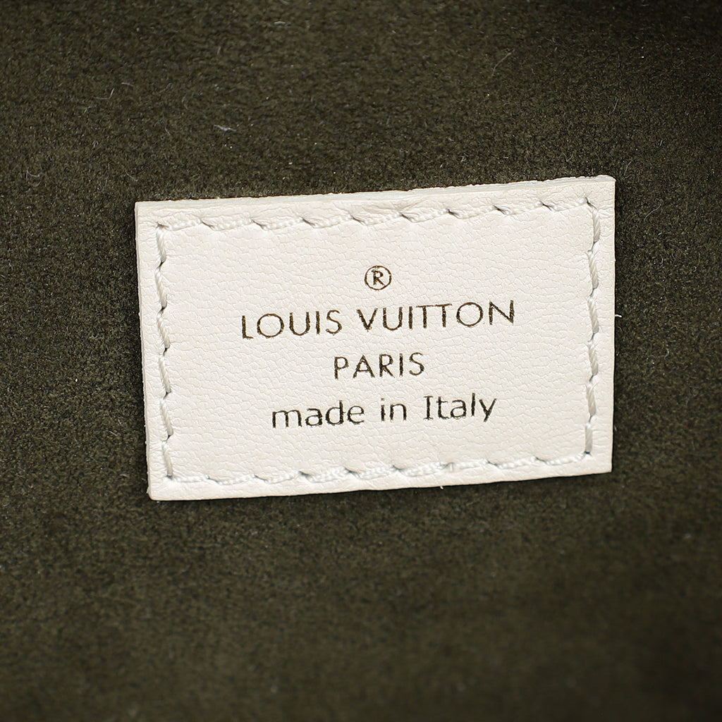Louis Vuitton Creme Monogram Emperinte Coussin PM Bag