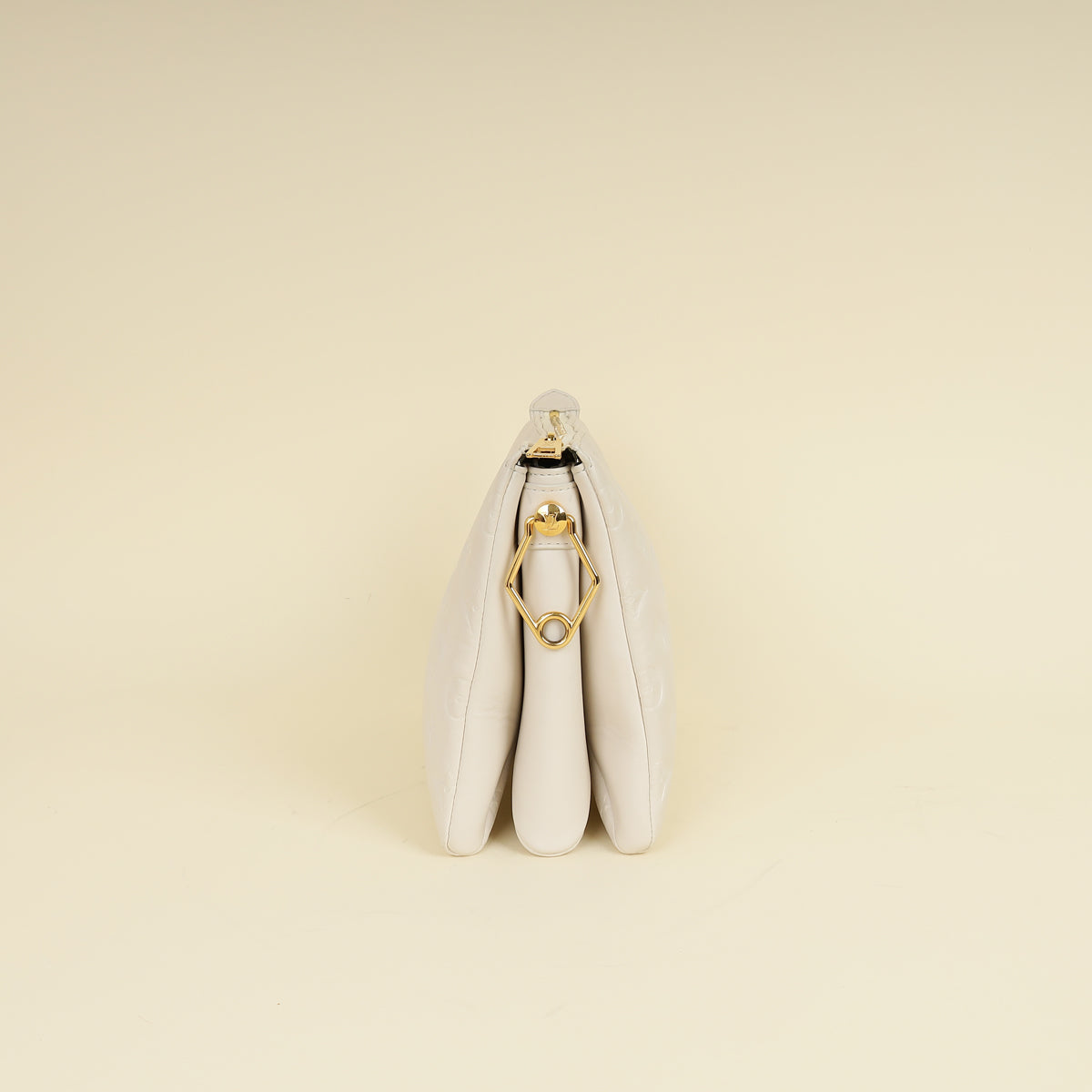 Louis Vuitton Creme Monogram Emperinte Coussin PM Bag