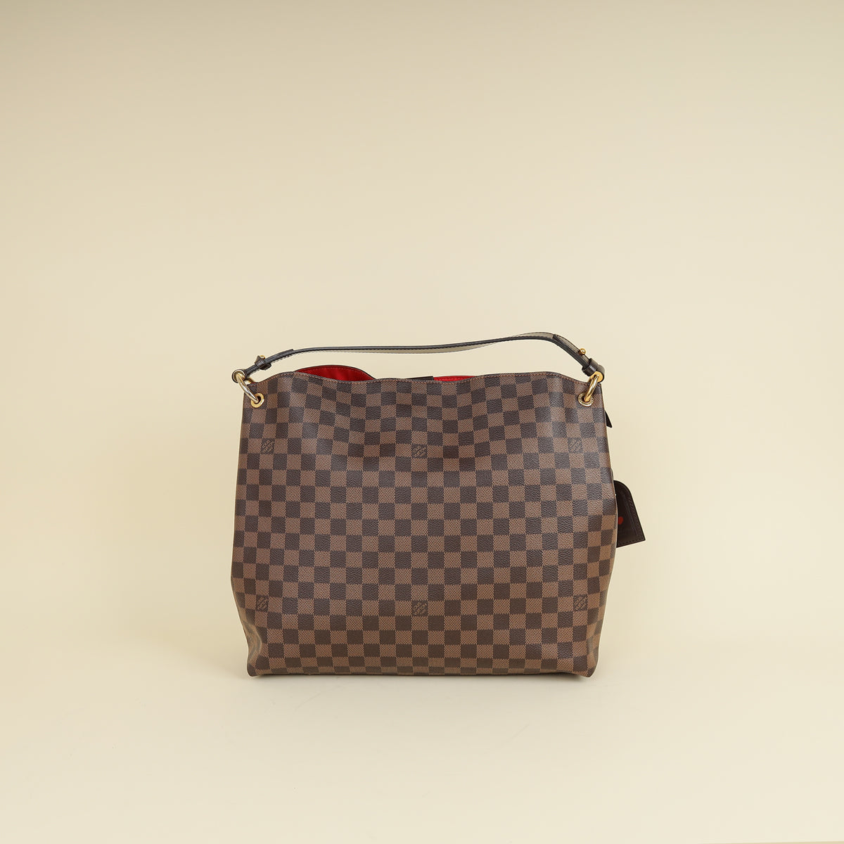Louis Vuitton Damier Ebene Graceful MM Hobo Bag W/P Initial