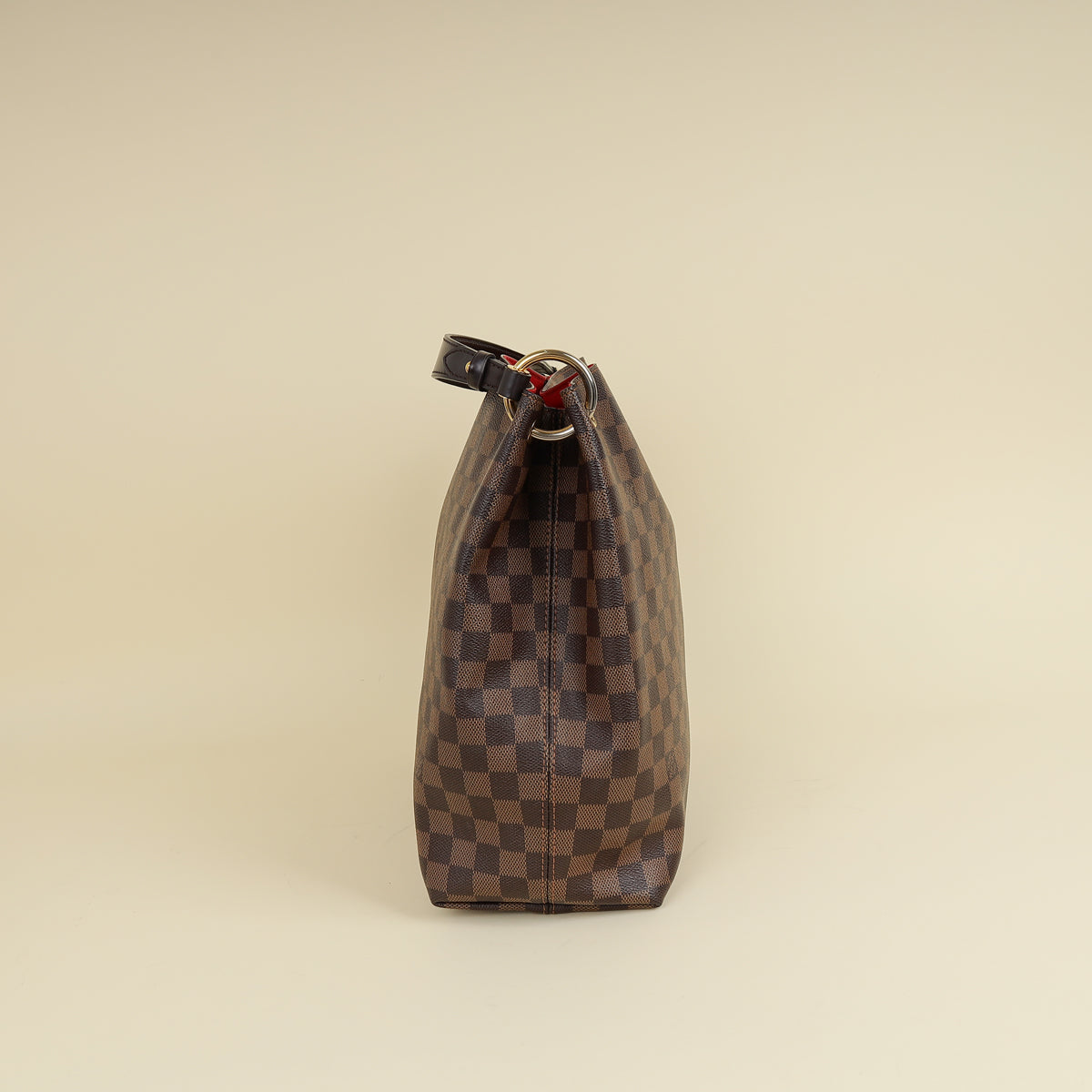 Louis Vuitton Damier Ebene Graceful MM Hobo Bag W/P Initial
