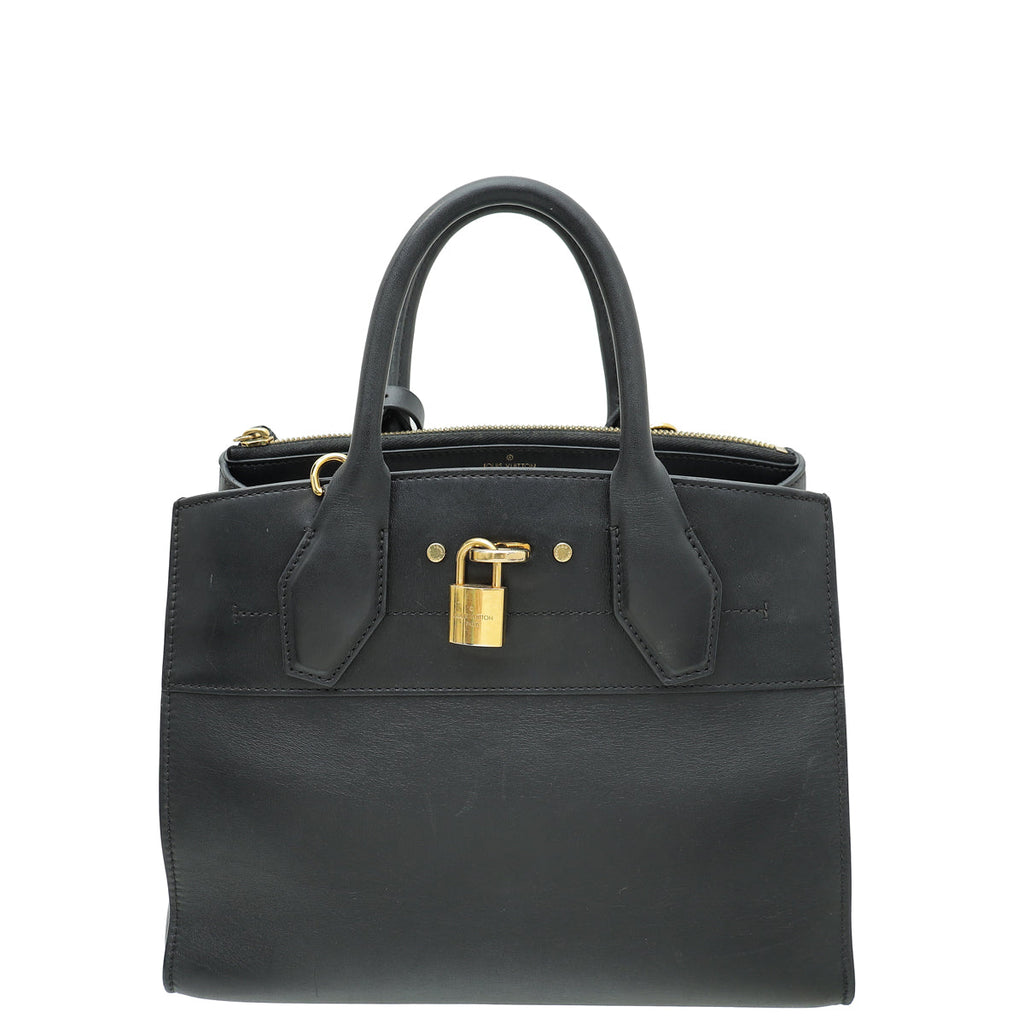 Louis Vuitton Black City Steamer PM Bag