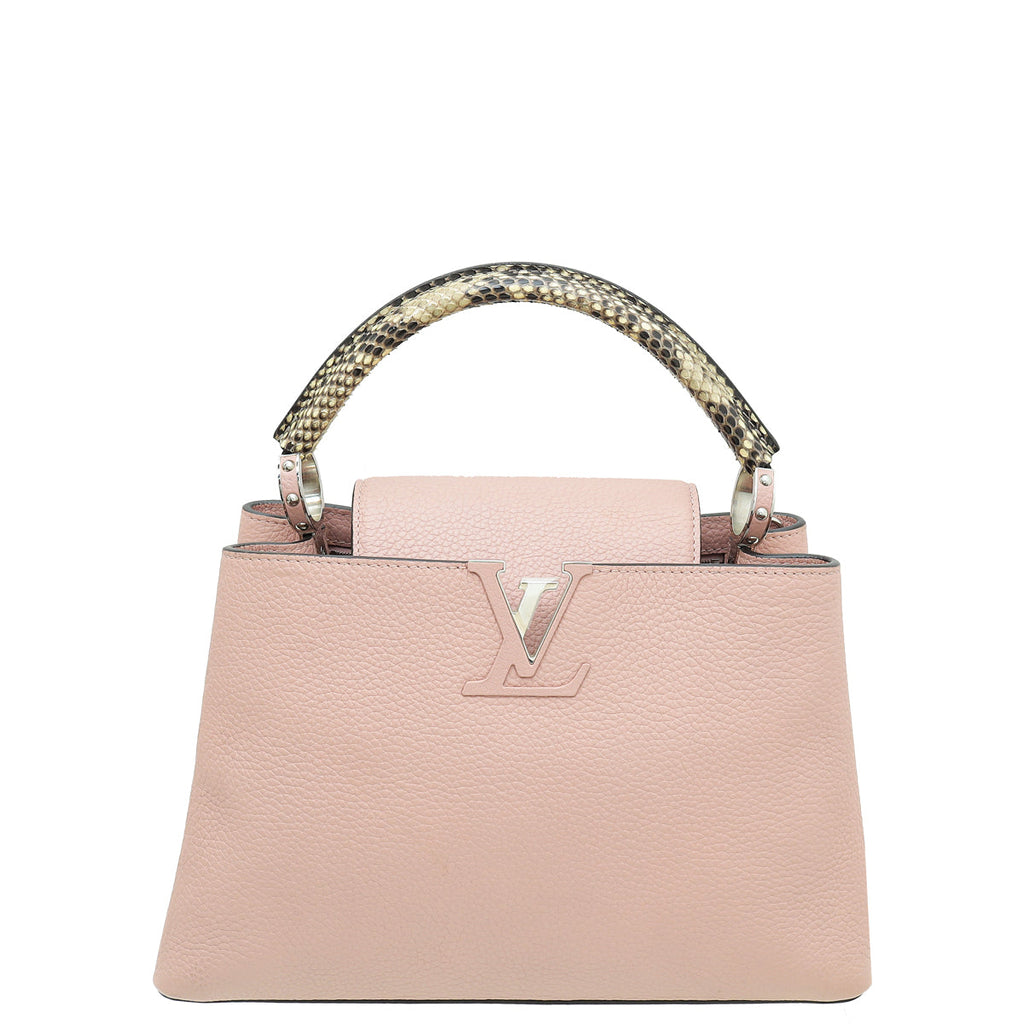Louis Vuitton Magnolia Capucines MM Python Handle Bag
