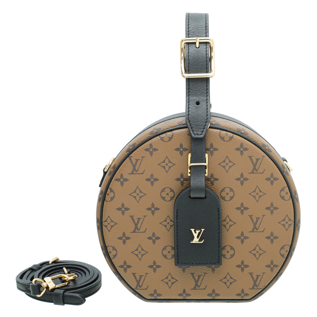 Loui Vuitton Monogram Black Petite Boite Chapeau Bag