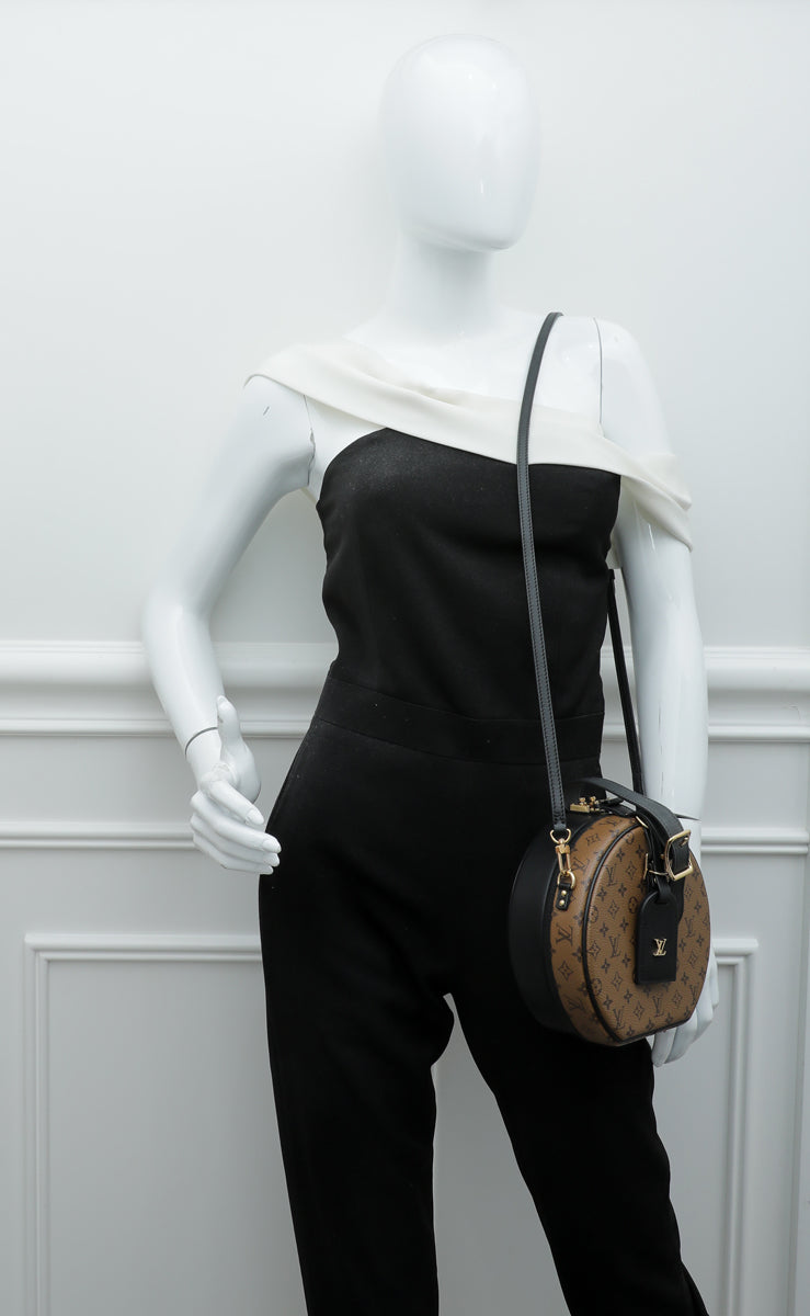 Loui Vuitton Monogram Black Petite Boite Chapeau Bag