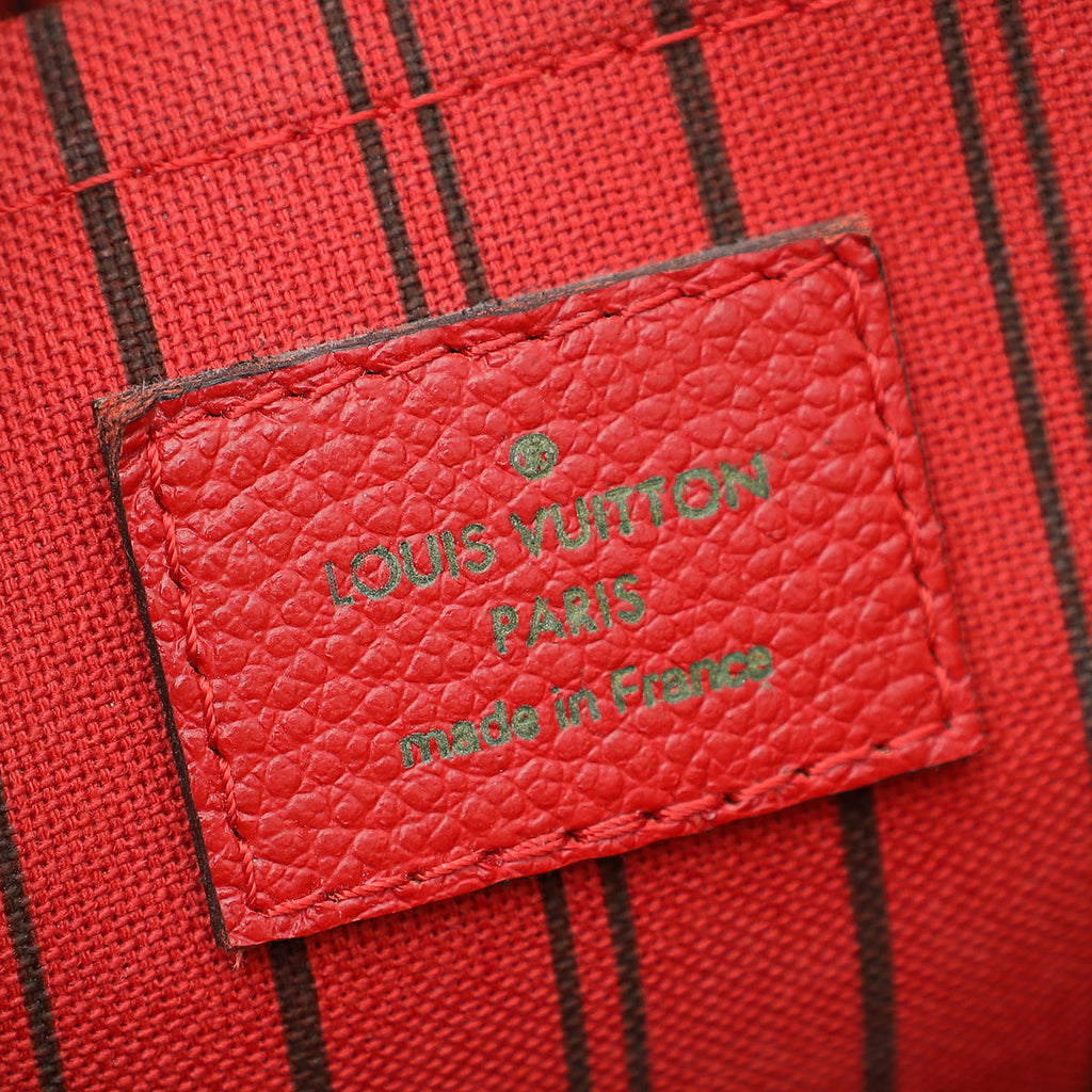 Louis Vuitton Cerise Monogram Empreinte Montaigne MM Bag
