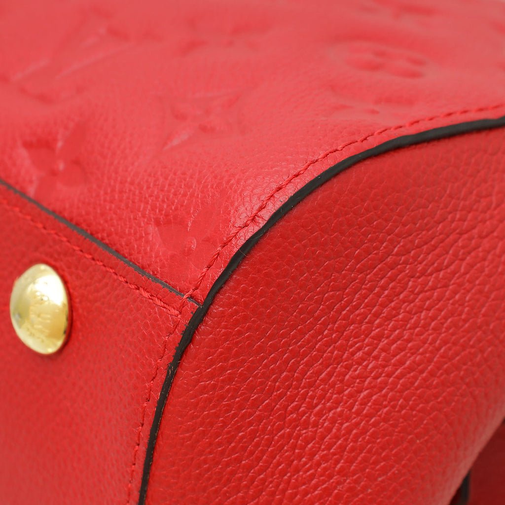 Louis Vuitton Cerise Monogram Empreinte Montaigne MM Bag