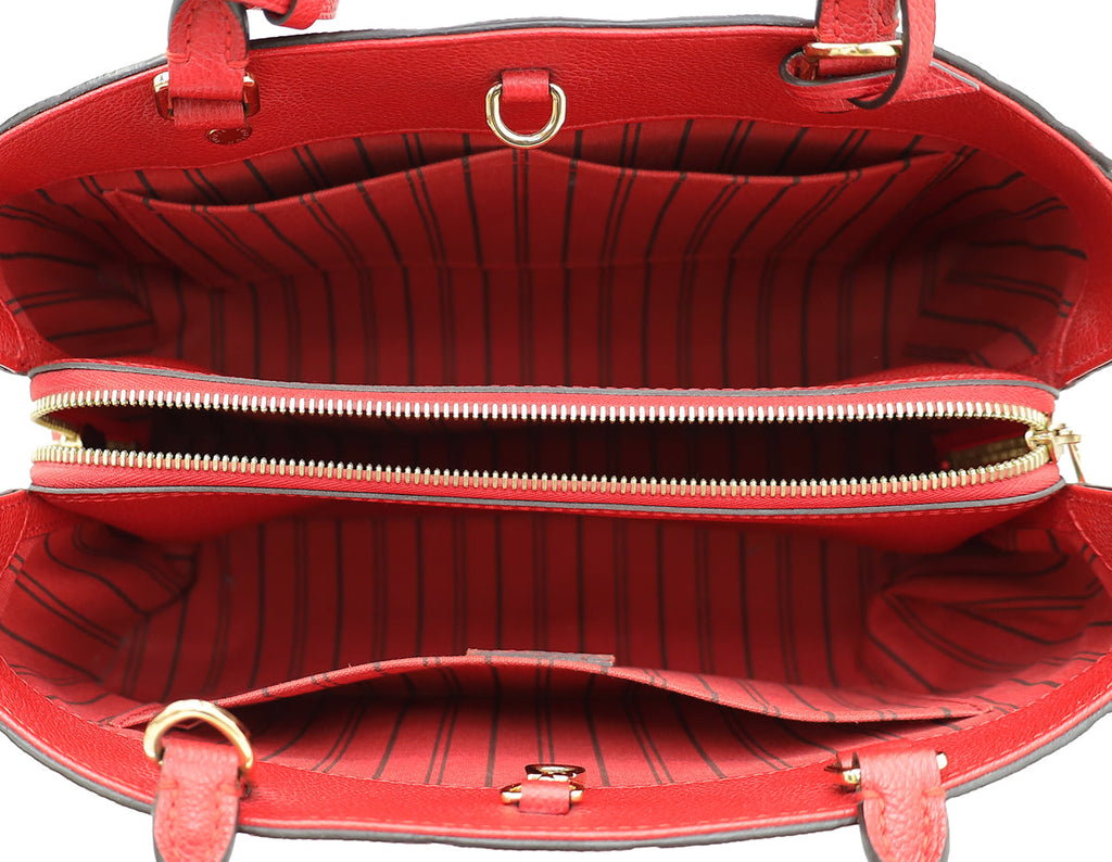 Louis Vuitton Cerise Monogram Empreinte Montaigne MM Bag