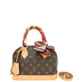 Louis Vuitton Monogram Alma BB Bag w/ Twilly