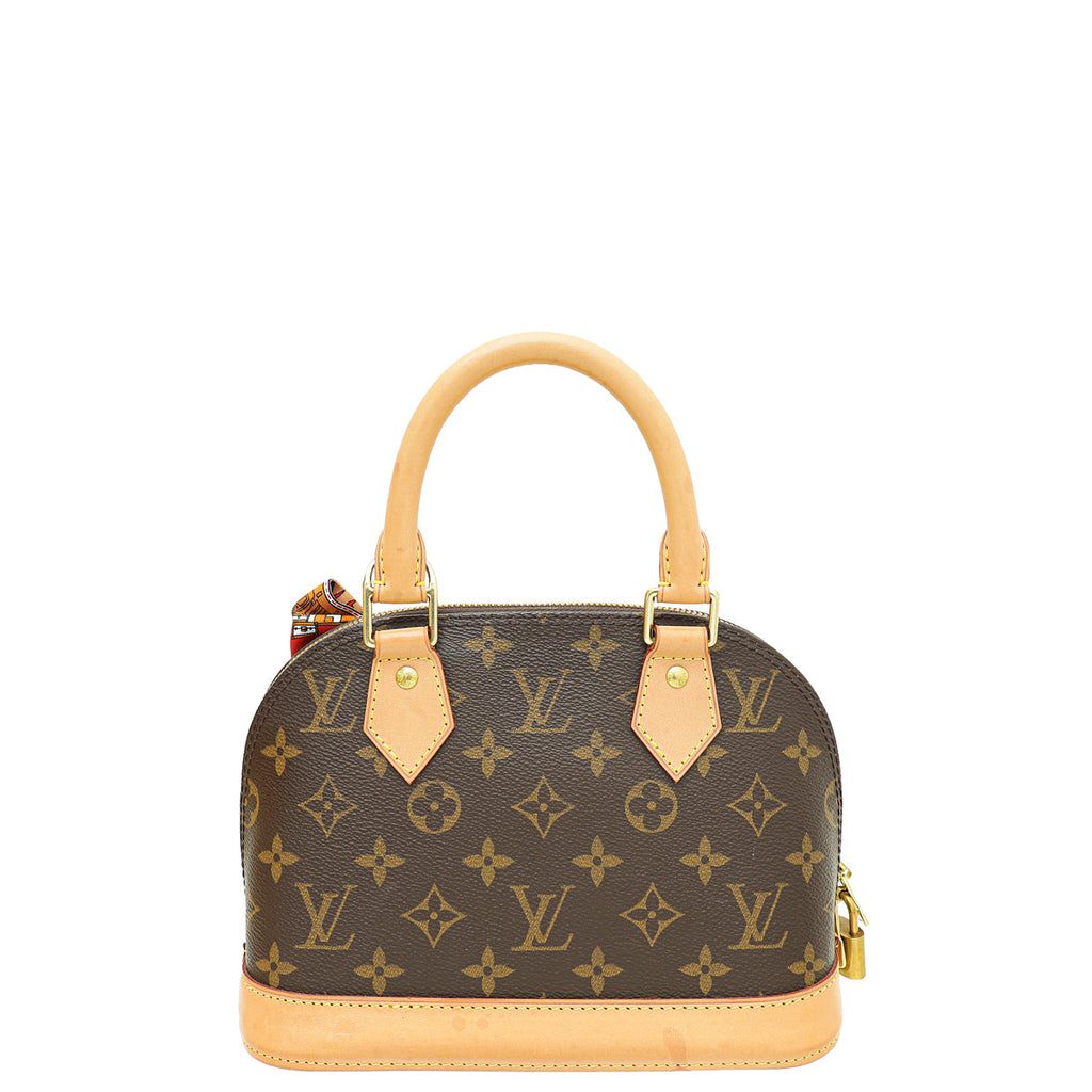 Louis Vuitton Monogram Alma BB Bag w/ Twilly