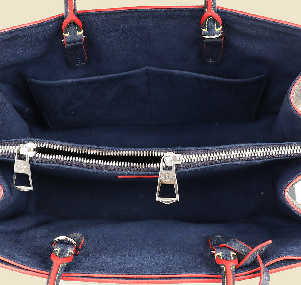 Louis Vuitton Indigo Blue Twist Tote Bag W/ NK Initials