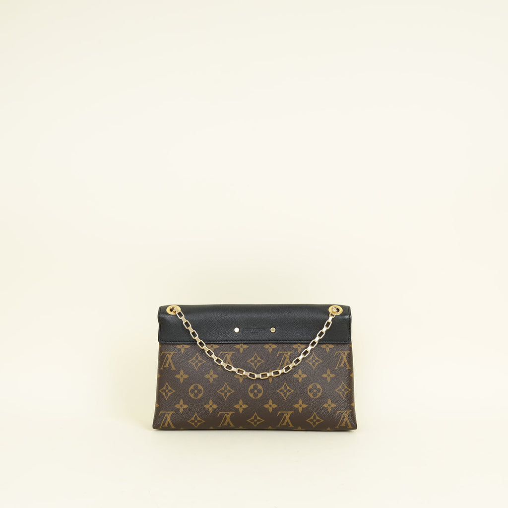 Louis Vuitton Monogram Black Pallas Chain Bag