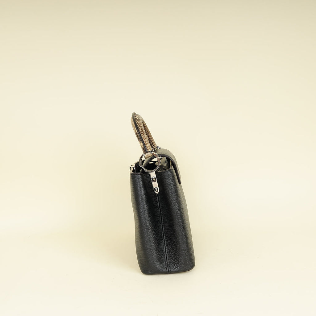 Louis Vuitton Black Capucines BB Python Bag