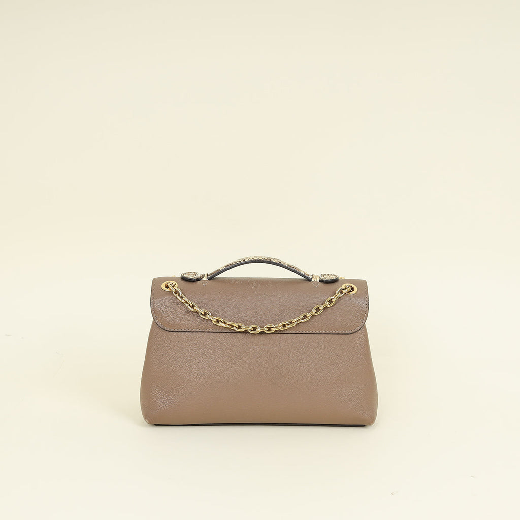 Louis Vuitton Bicolor Python and Leather Very Chain Bag