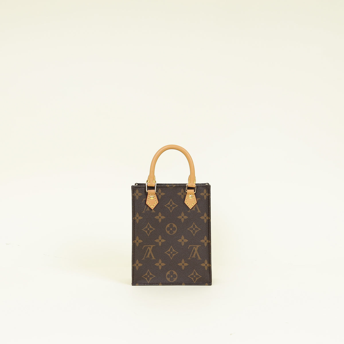 Louis Vuitton Brown Monogram Petit Sac Plat Bag