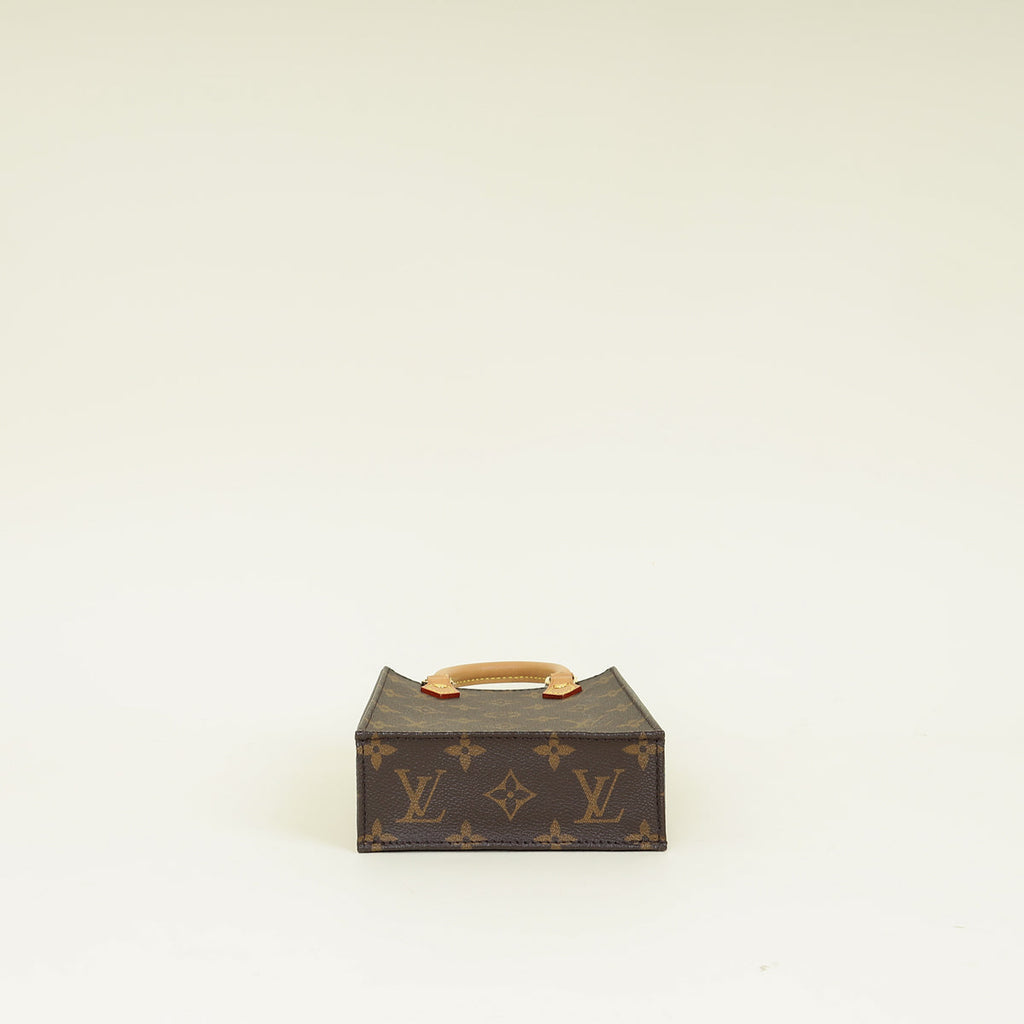 Louis Vuitton Brown Monogram Petit Sac Plat Bag