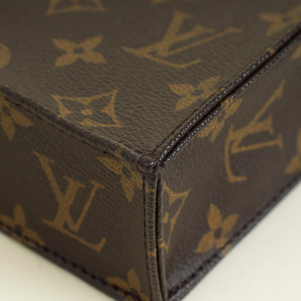 Louis Vuitton Brown Monogram Petit Sac Plat Bag
